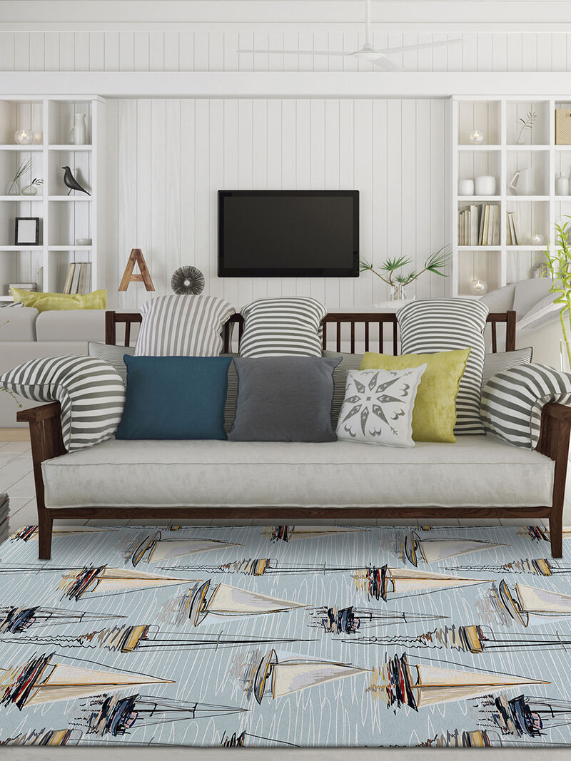 Harbor HA8 Sky 9' x 12' Rug