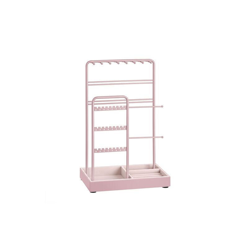 Jewelry Stand with Metal Frame and Tray Storage Organizer image number 0