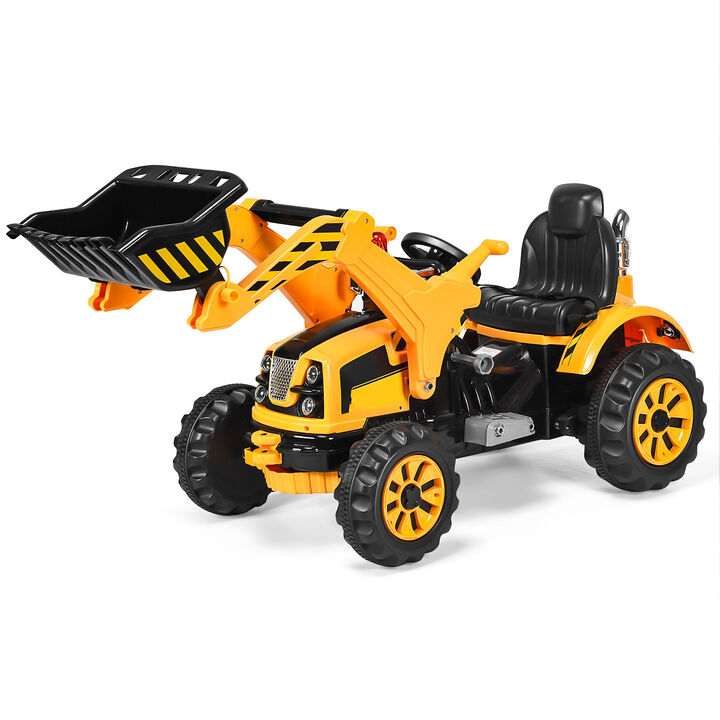 12V Battery Powered Kids Ride-On Dumper Truck for Outdoor Play