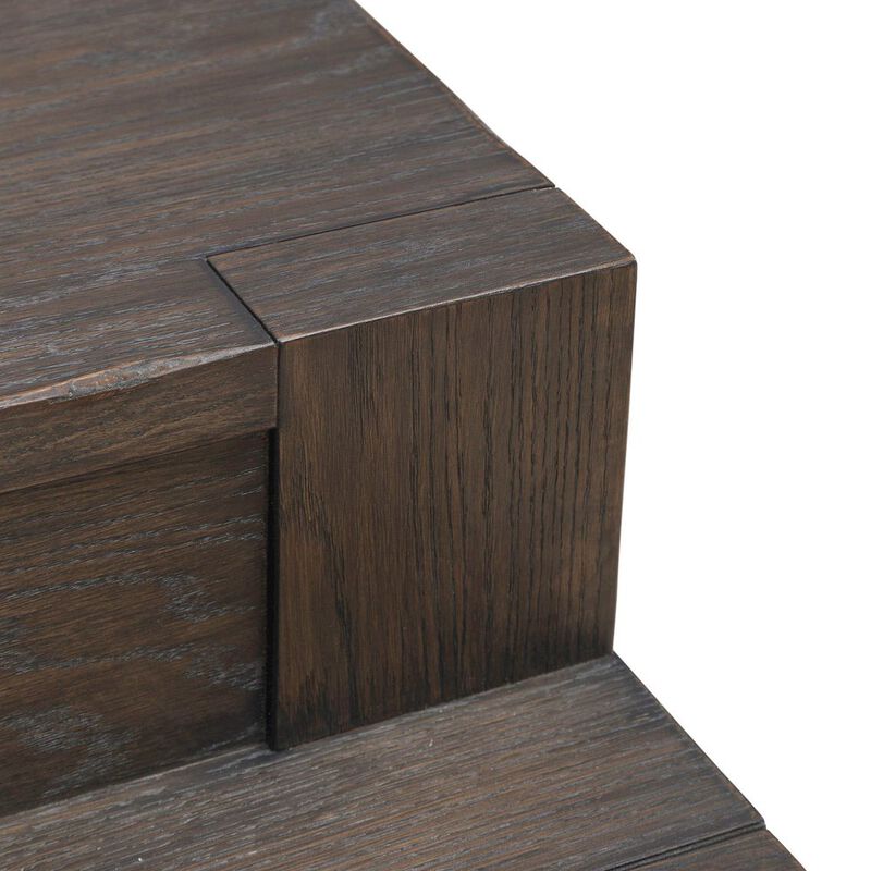 Liberty Furniture Lennox Hill Living Room Console Bar Table with Charging Station - Bark image number 8
