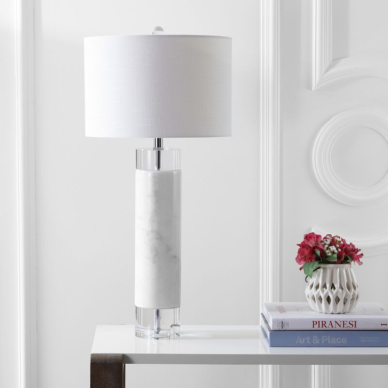 Hunter Marble/Crystal LED Table Lamp