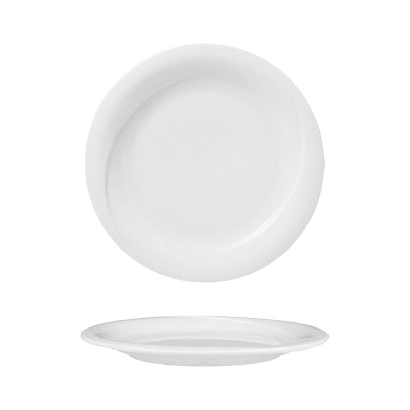 X-tanbul dia.10.5" Round White Porcelain Plate (Set of 4) image number 2