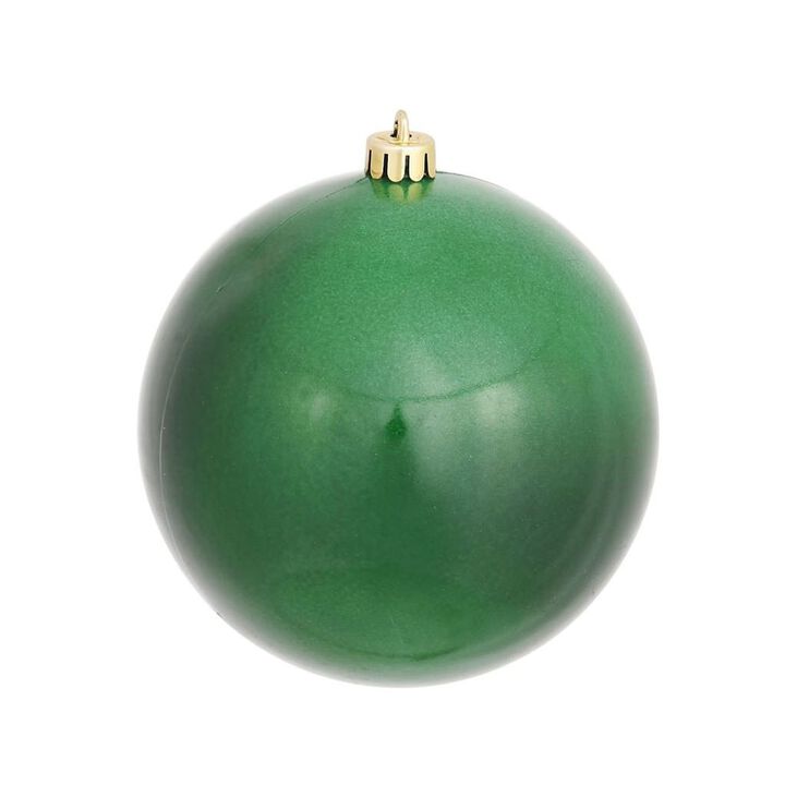 Vickerman 393802 - 4.75" Emerald Candy Ball Christmas Tree Ornament (4 pack) (N591224DCV)