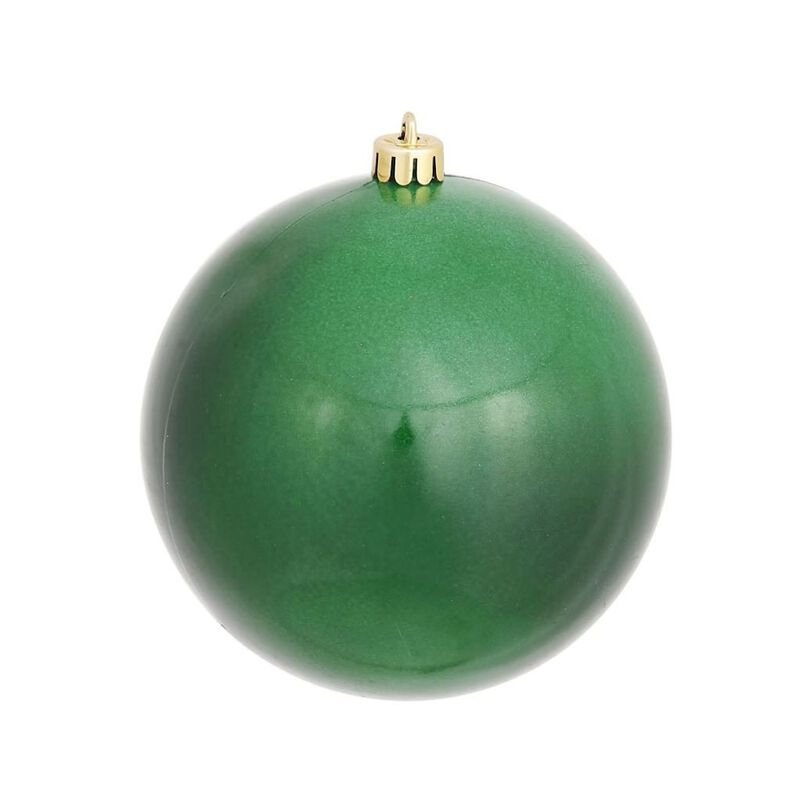 Vickerman 393802 - 4.75" Emerald Candy Ball Christmas Tree Ornament (4 pack) (N591224DCV) image number 0