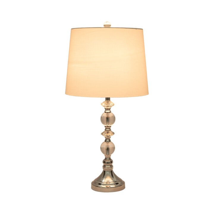 S/2 Crystal 26" Table Lamp