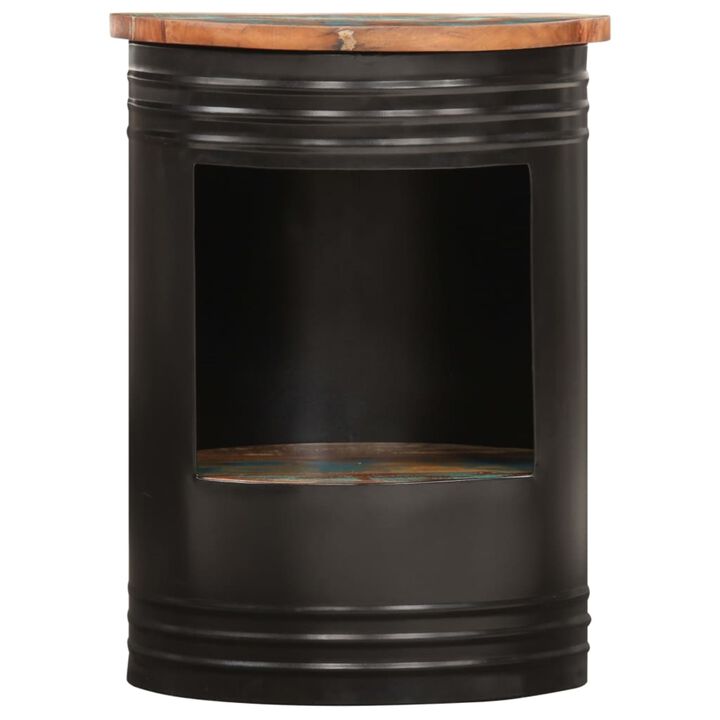 vidaXL Coffee Table 16.9"x21.7" Solid Reclaimed Wood