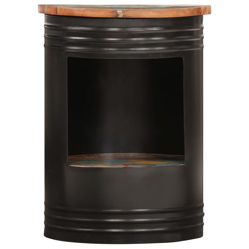 vidaXL Coffee Table 16.9"x21.7" Solid Reclaimed Wood