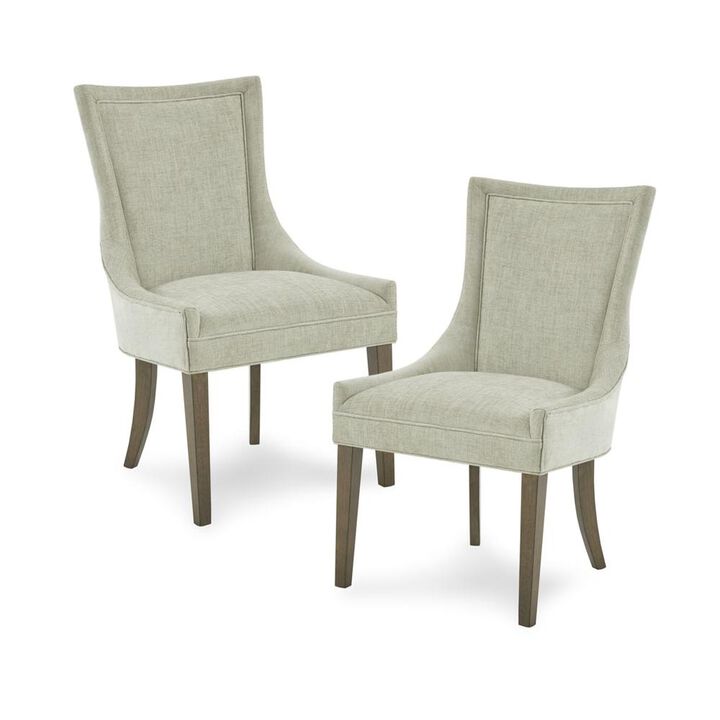 Belen Kox Set of 2 Light Grey Multi Dining Side Chairs, Belen Kox