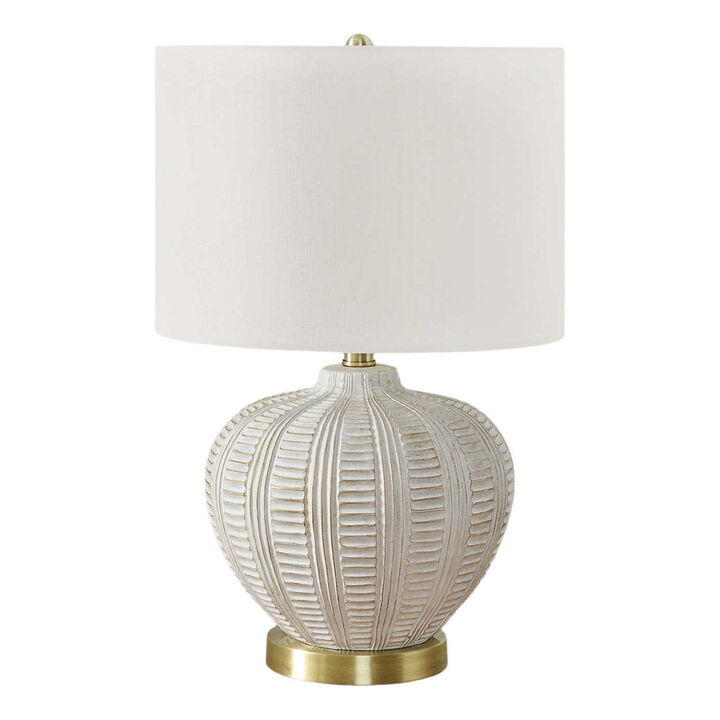 ELEMENT ACE Transitional 21-Inch Height Table Lamp with Sturdy Base and Fabric Shade Ideal for Living Room Bedroom Home Office Decorative Accent Lighting