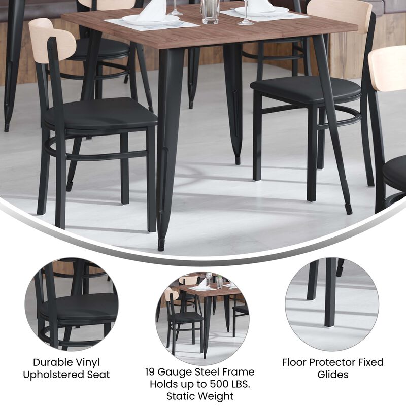 Metal/Wood Restaurant Chairs