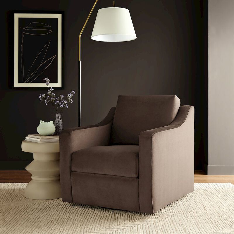 Liora Performance Velvet Armchair image number 7