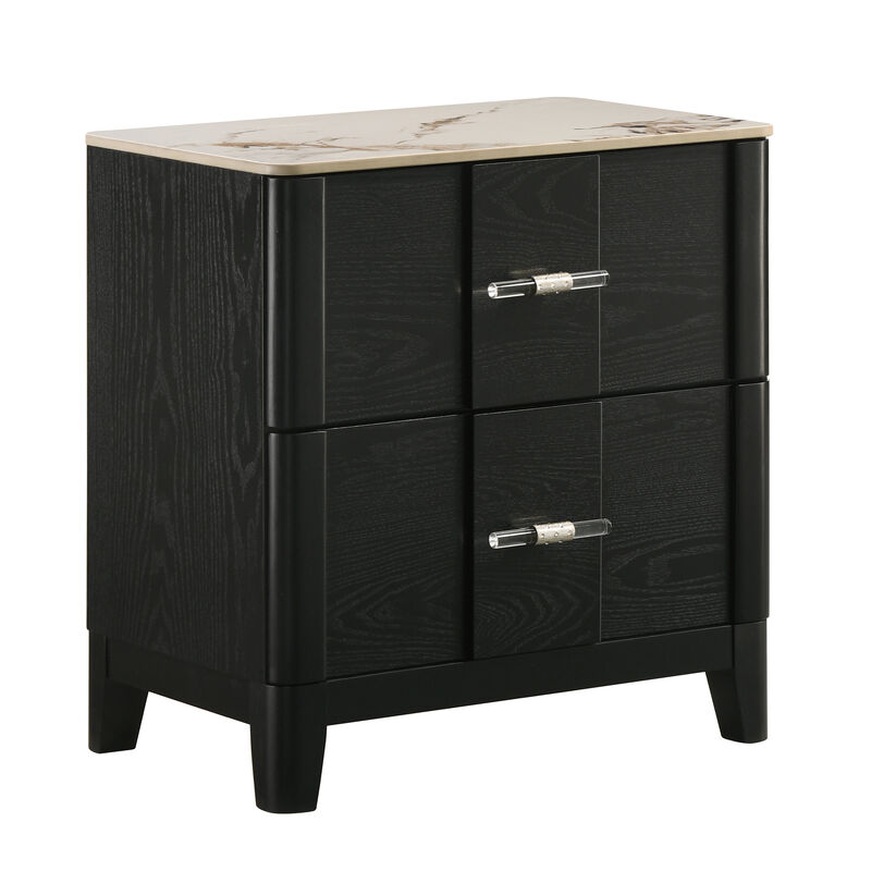 Wynavere Porcelain-Top 2-Drawer Nightstand image number 2