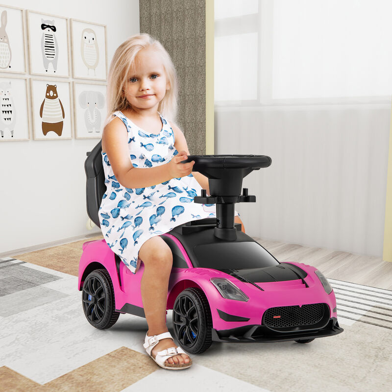 Kids 3 in 1 Ride On Push Car with Music and Sliding Function image number 4
