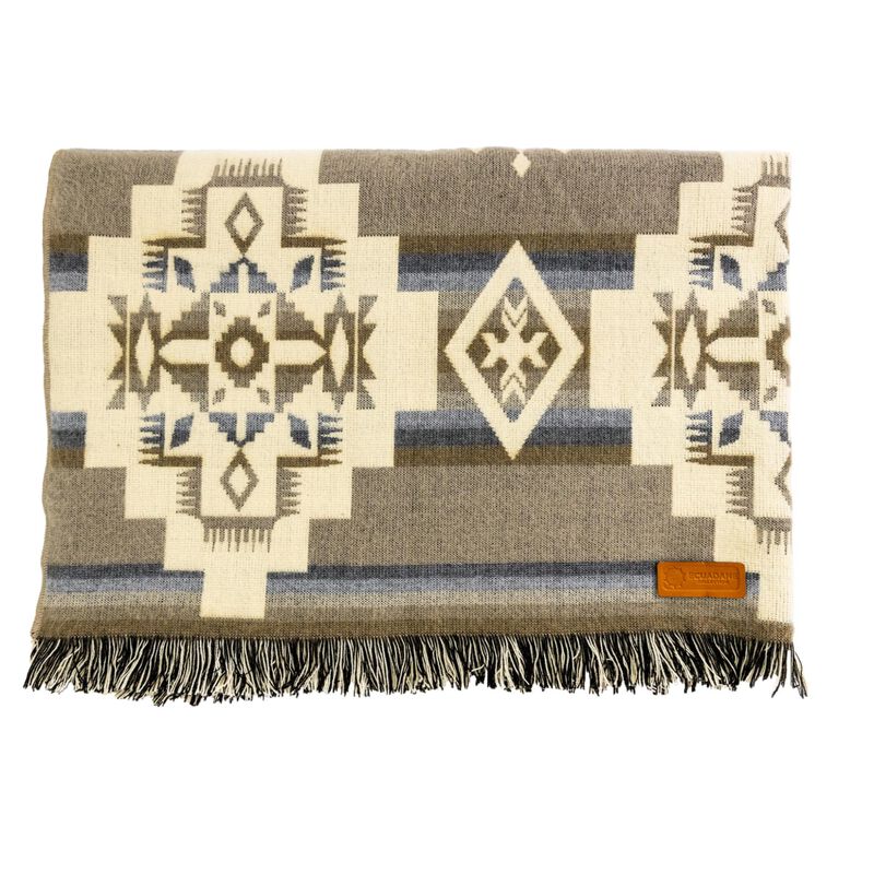 HomeRoots Gray Woven Acrylic Reversable Throw image number 2