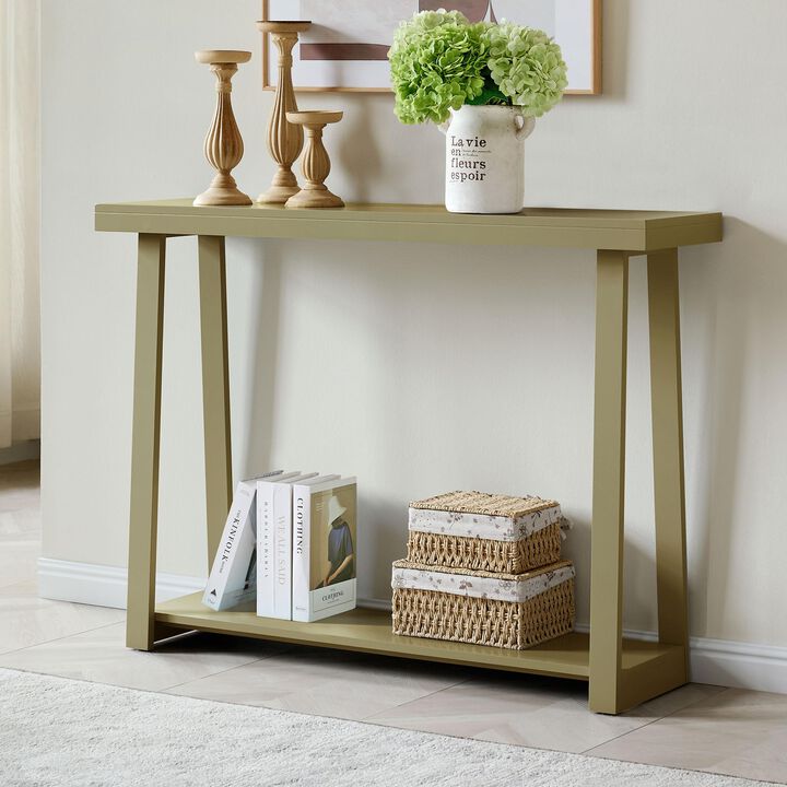 Kings Brand Furniture Emma Narrow Console Table with Lower Shelf Perfect for Sofa Table