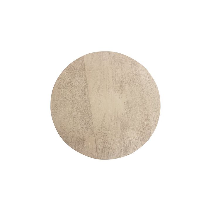 Flagstaff Round Side Table in Stone Natural