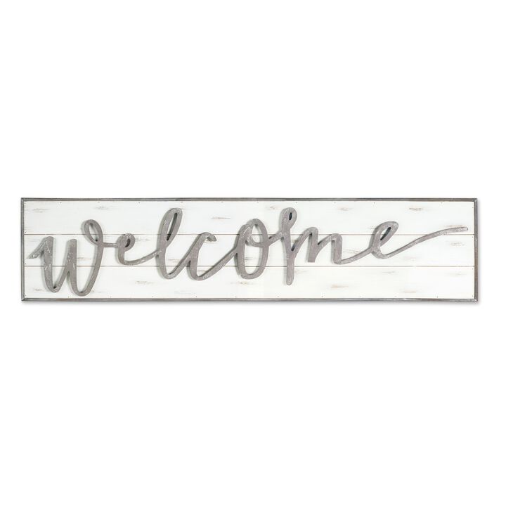 HomeRoots Welcome Sign Wood Wall Decor