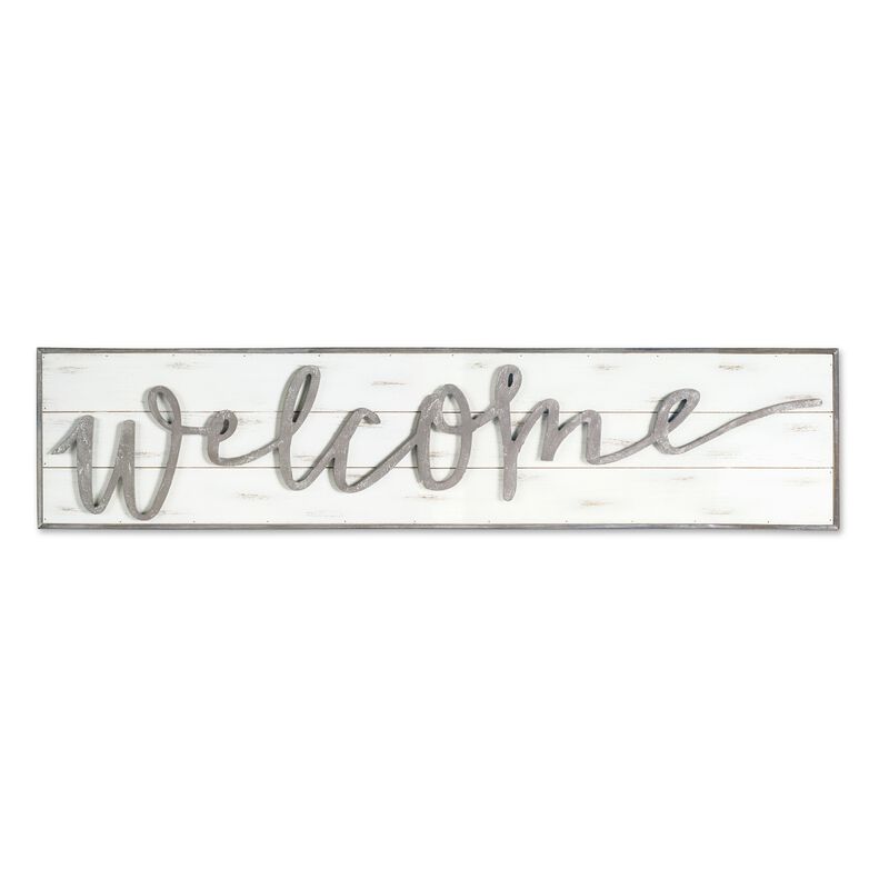 HomeRoots Welcome Sign Wood Wall Decor image number 0