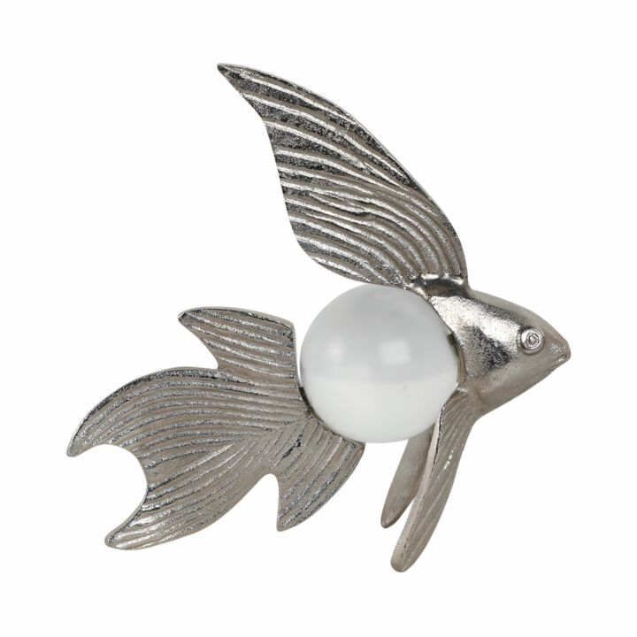 Metal Fish With Acrylic Ball