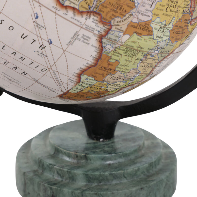 9x7" Globe, Ridged Marble Base image number 5