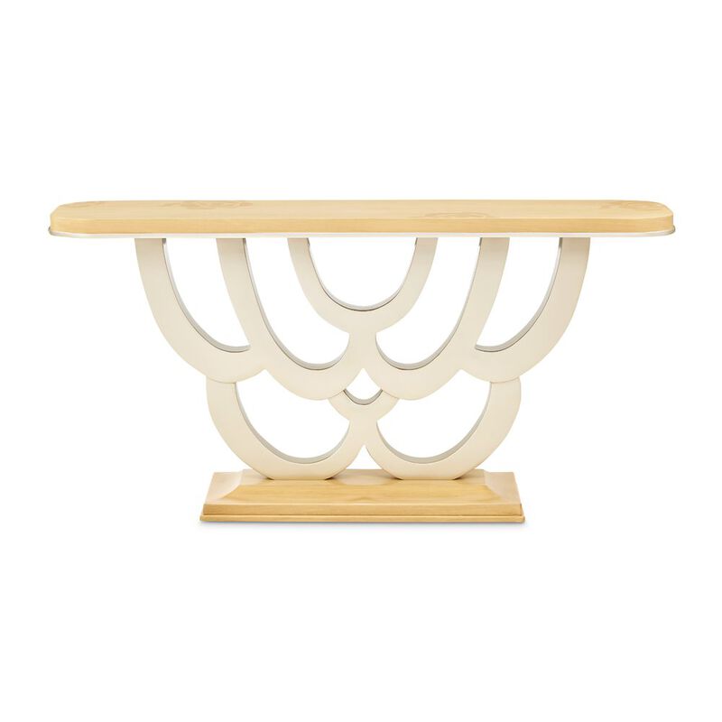 Michael Amini Camellia Field Console Table - Caramel image number 7