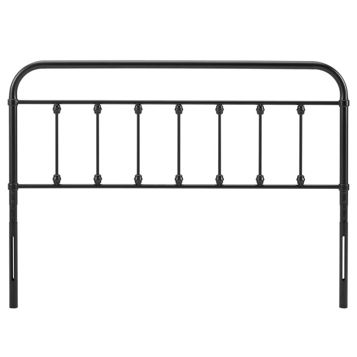 Modway MOD-6155-BLK Sage King Metal Headboard, Black