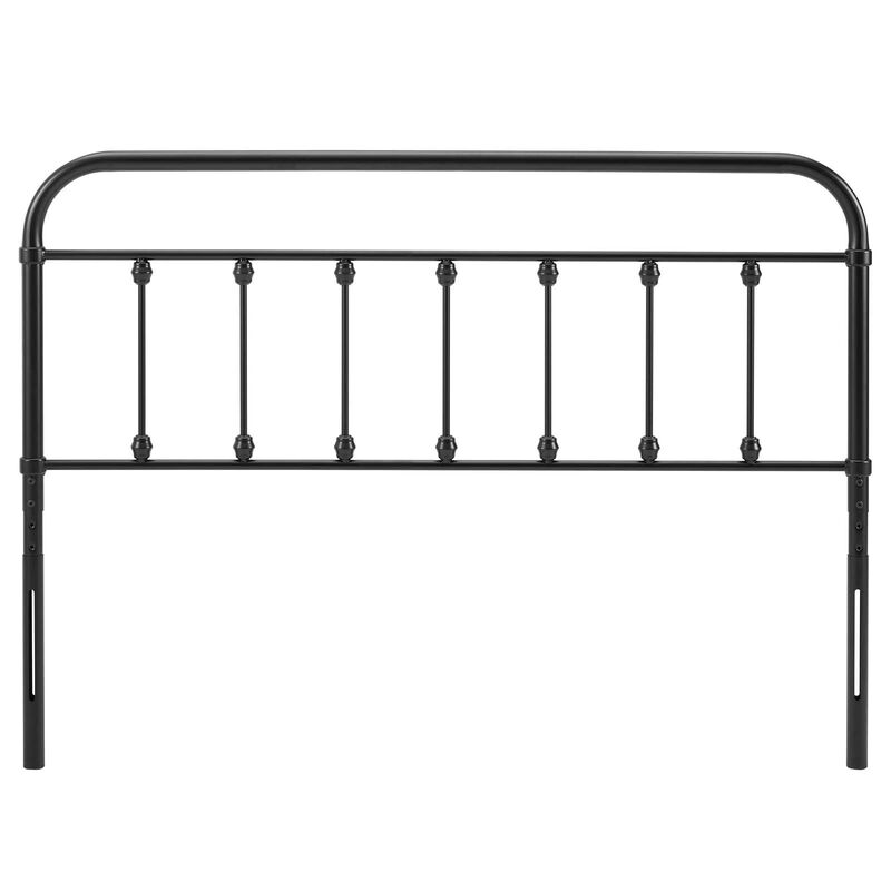 Modway MOD-6155-BLK Sage King Metal Headboard, Black image number 0