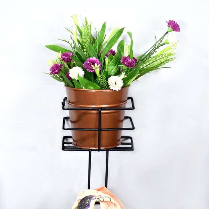 Handmade 100% Iron Round Modern Gold Coated Color 4.4 x 4.6 x 4.6 Inches Planters Pot 1005 BBH Homes