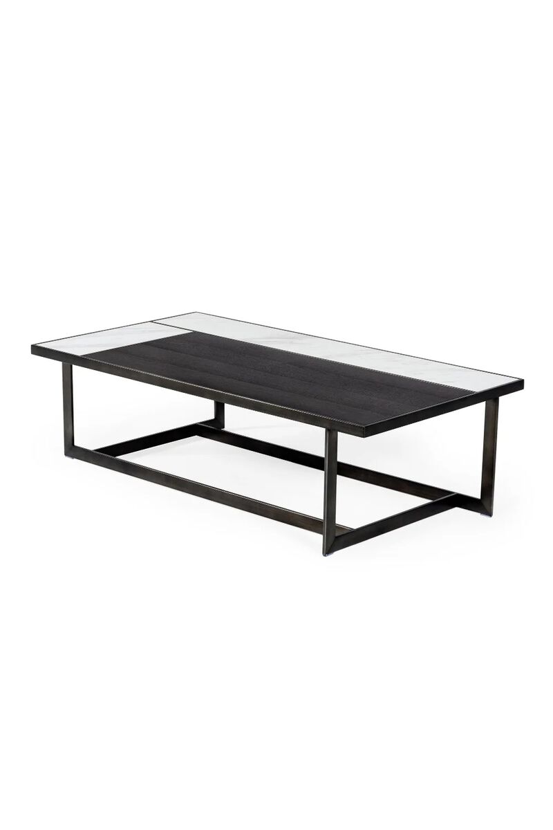 Gray Walnut Marble Coffee Table | OROA Modern Fargo image number 3