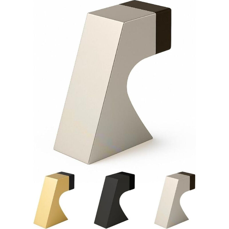 Mega Handles Curved Floor Mounted Soor Stoppers | Wall Protection from Door Knobs