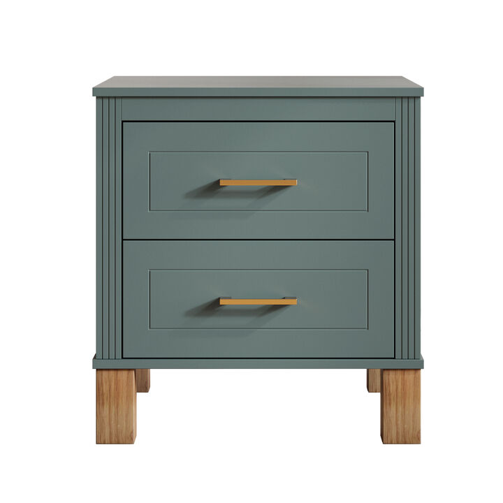Cidwox 2 Drawer Nightstand