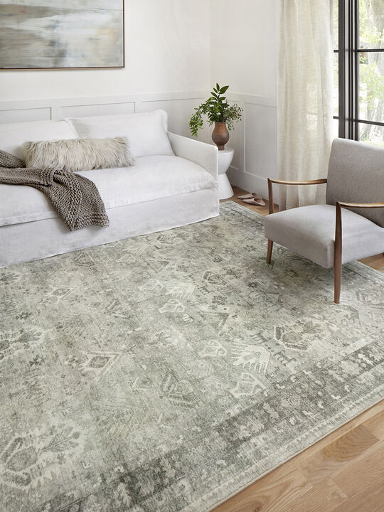 Rosette ROS04 Steel/Graphite 3'3" x 5'3" Rug