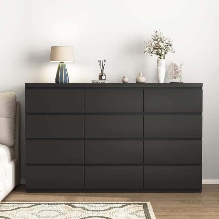 Flemwu 12 Drawers Double Dresser