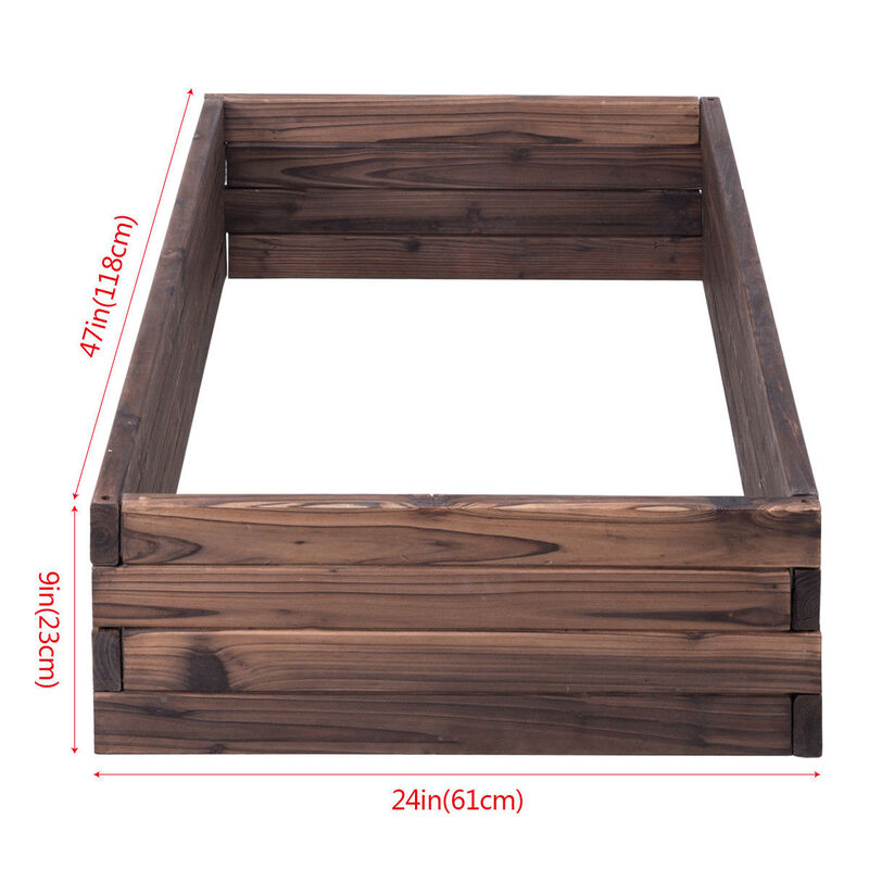 Elevated Wooden Garden Planter Box Bed Kit image number 6