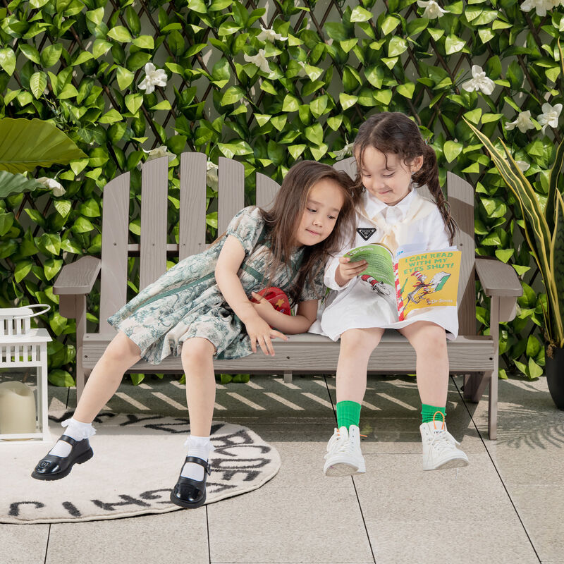 2 Person Adirondack Chair with High Backrest