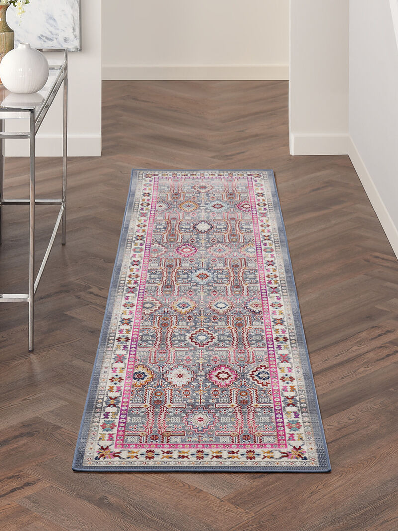 Vintage Kashan VKA05 Gray/Multicolor 2' x 6' Rug