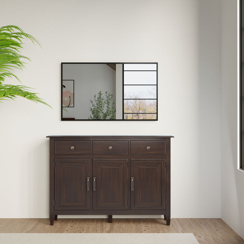 Wemdik Solid Pine Wood Sideboard Cabinet image number 2