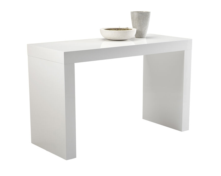 Northgate High Gloss White Counter Table