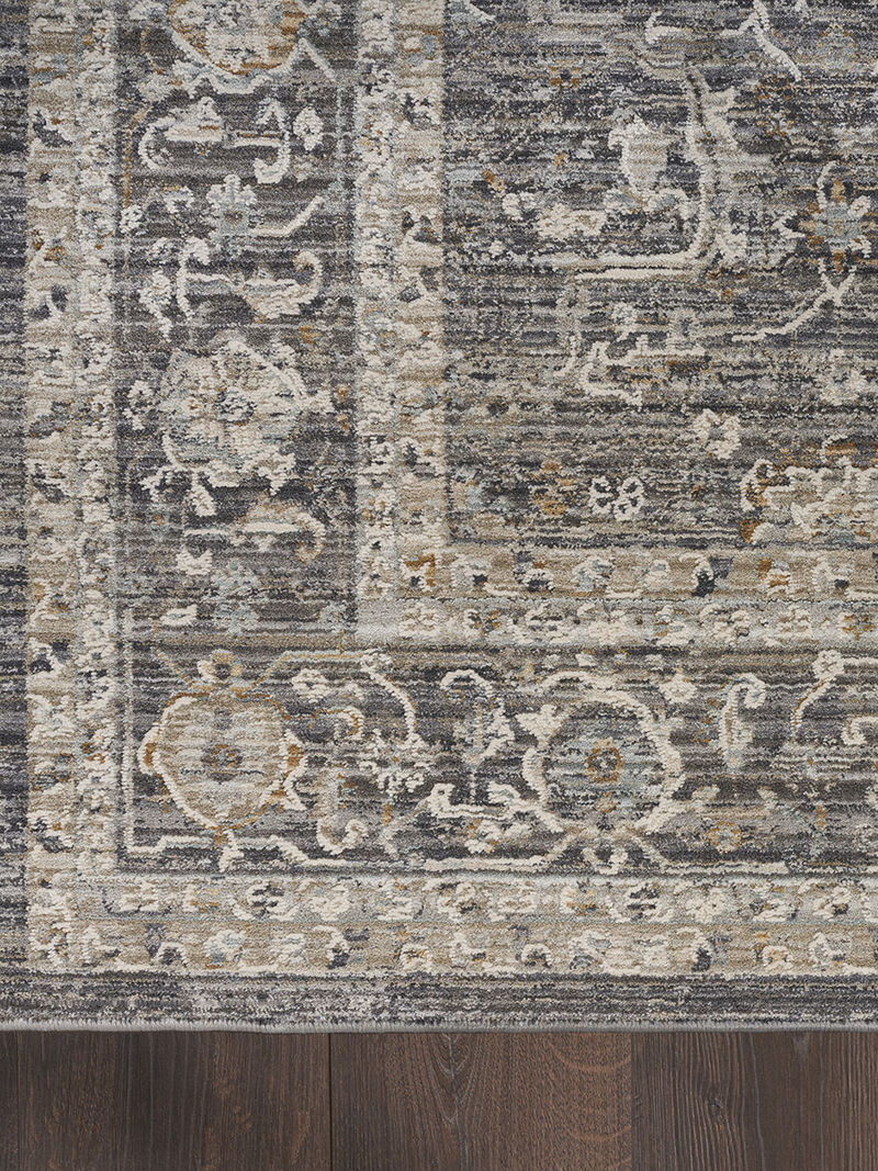 Lynx LNX03 Slate/Multicolor 2'3" x 12' Rug image number 2
