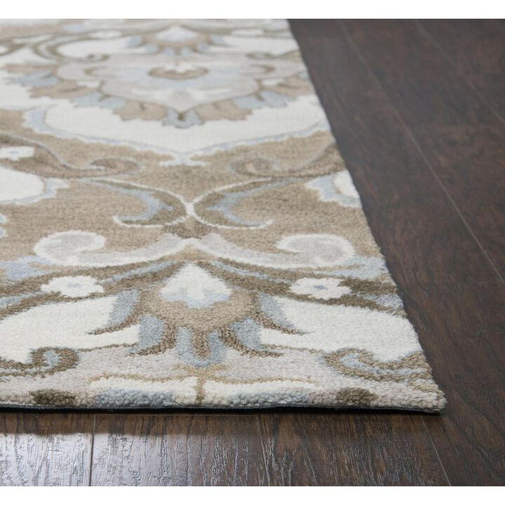 Hand Tufted Cut Pile Wool Rug, 5' x 8'