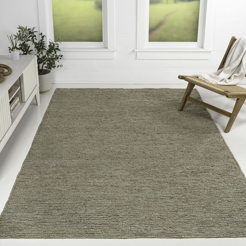 Miles Modern Minimalist Radius Corner Solid Area Rug