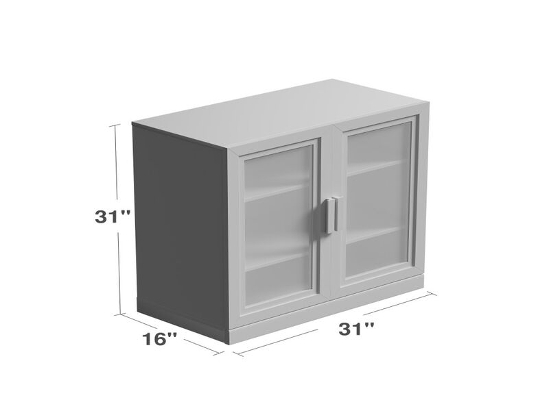 Modern Minimalist Wood Grain Decorative Storage Cabinet Combination Cabinet with 6-Story Shelves image number 5