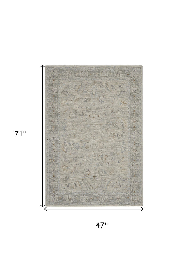 HomeRoots Floral Power Loom Area Rug image number 2