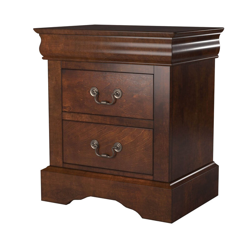 West Haven 2 Drawer Nightstand, Cappuccino