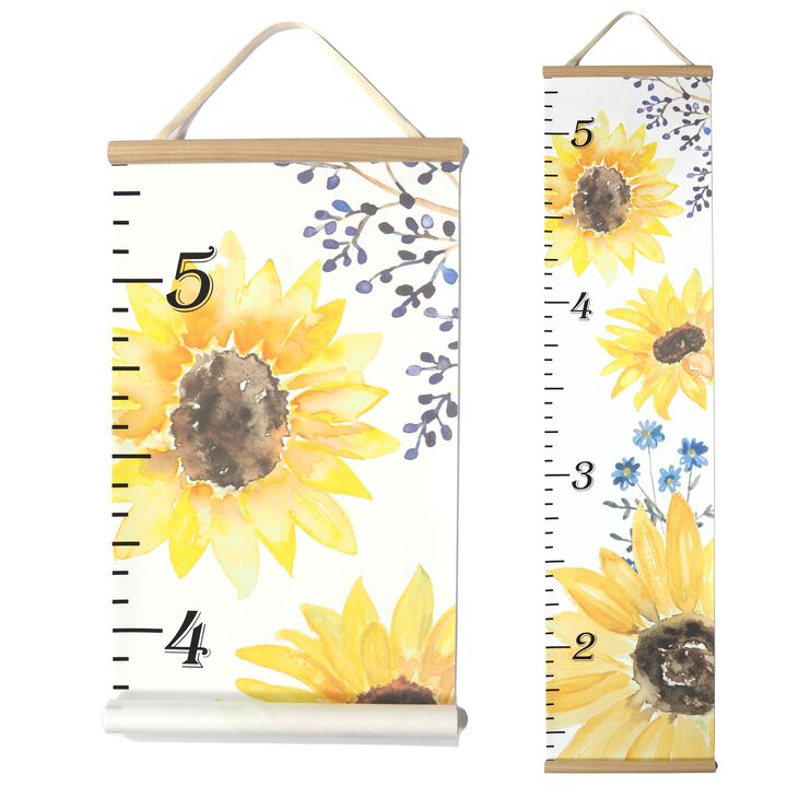 Honey Lemonade - Kids Canvas Growth Chart (Sunflower)