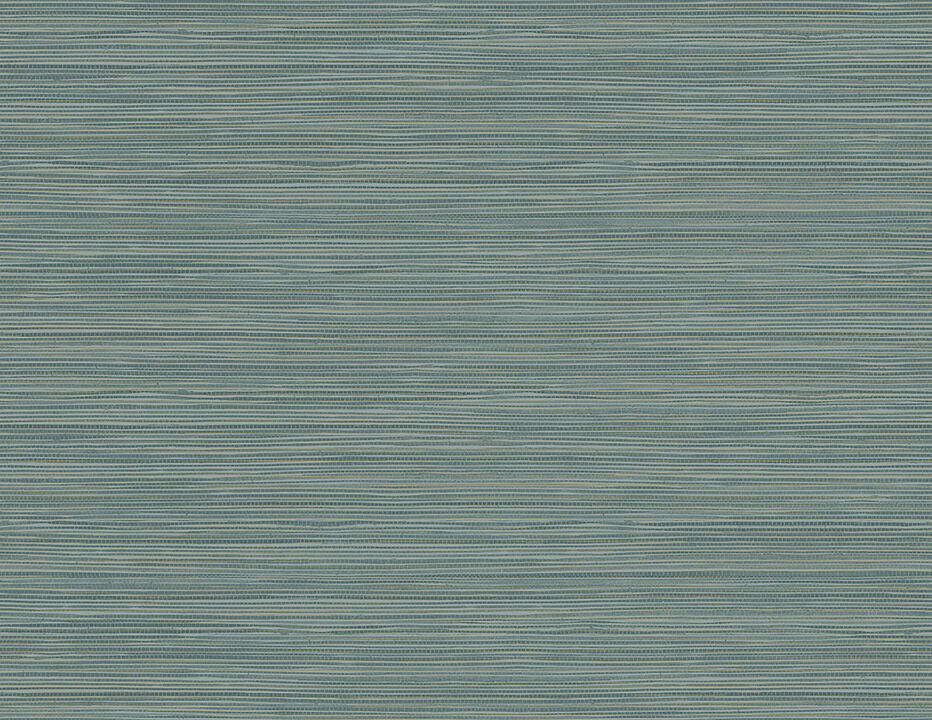 Bondi Teal Grasscloth Texture Wallpaper