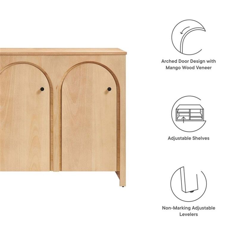 Appia 53 - Arched Door Accent Credenza image number 7