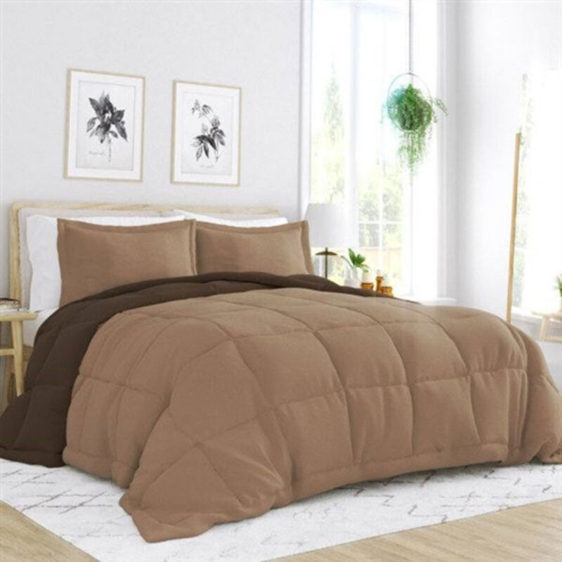 2-Piece Reversible Comforter Set in Microfiber – Dual-Design & Durable