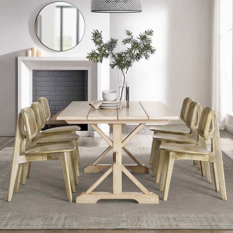Windchime 71" Wood Dining Table image number 8
