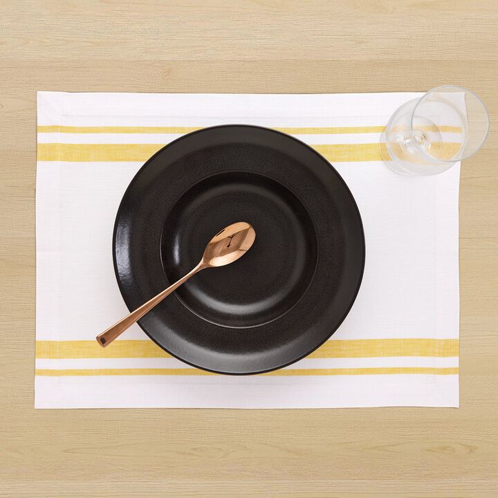 Linen Placemats - French Stripe